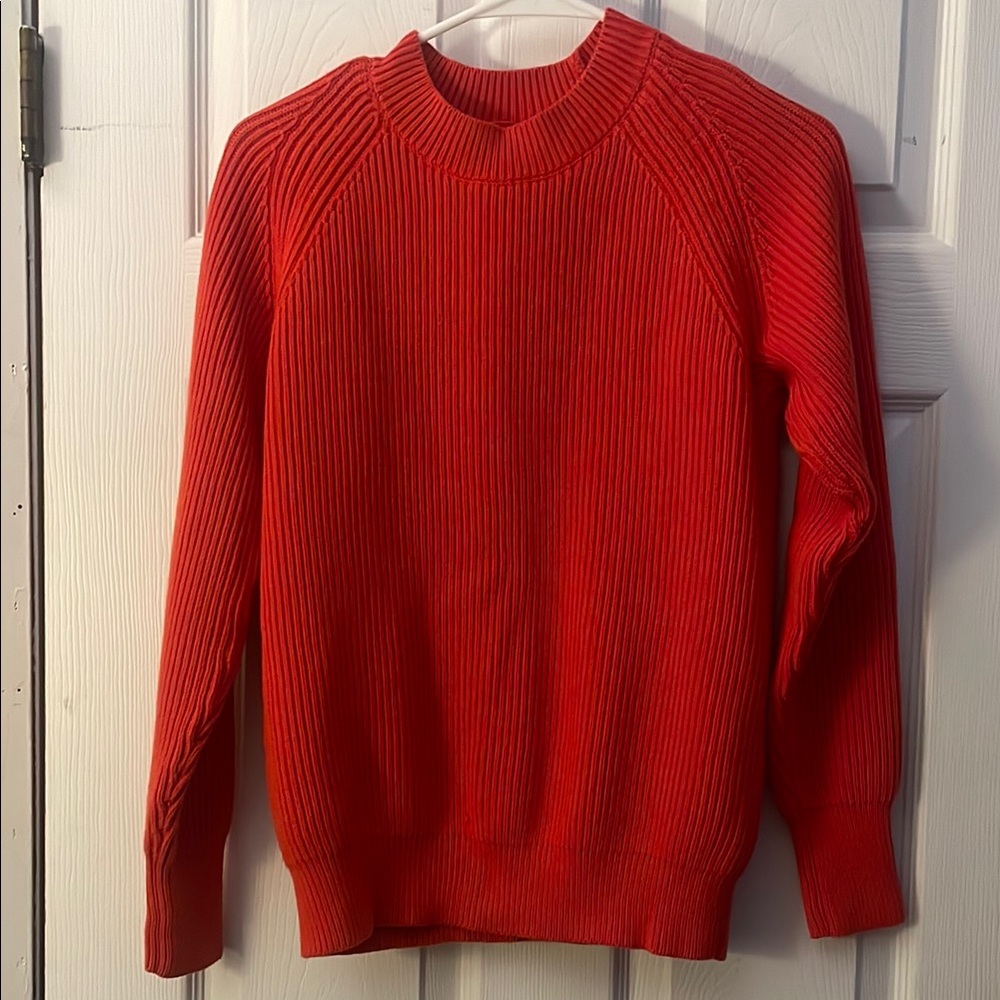 Tory Sport - LIKE NEW! Women’s thick red ribbed sweater - Small